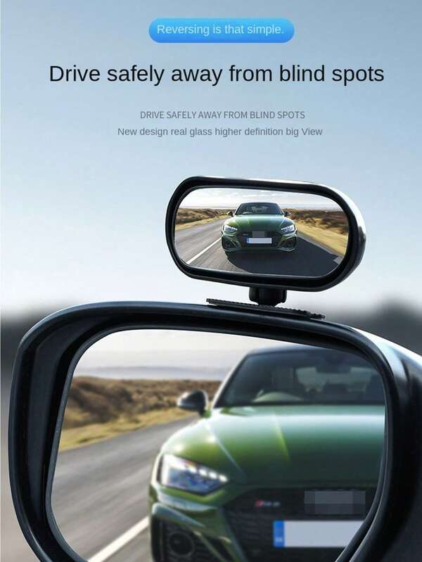 Espelho retrovisor para carro, pequeno espelho redondo, espelho de assistência reversa, ponto cego para carro, ultra-claro, 360 graus, ultra-grande angular, espelho reflexivo