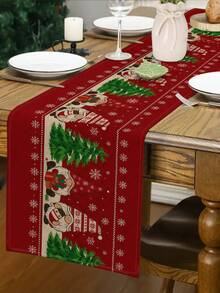 1 pièce Chemin de table lutin de Noël, Chemin de table décoratif de Noël, Chemin de table aspect lin de Noël, Chemin de table, Chemin de table, 1 pièce Chemin de table, 4 pièces Sets de table, 1 pièce Housse de coussin, 3 produits disponibles, Décoration saisonnière d'intérieur/extérieur pour l'hiver, Décoration de Noël pour la maison, Décoration de chambre de Noël, Décorations de fête de Noël