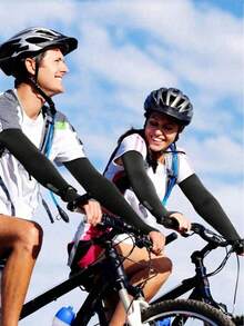 3 Pairs Arm Sleeves, Compression Arm Sleeves For Men, Sun Protection Sleeves For Men, Suitable For School, Mother's Day, Youth, Sun Block Gloves Arm Warmers Autumn Outfits Halloween Costumes Black Arm Sleeve