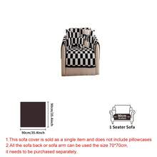 1pc Checkerboard Fleece Anti-Slip Sofa Cushion - Pet Friendly, Soft & Skin-Friendly, Easy To Clean, Suitable For Home, Bedroom, Living Room, Office