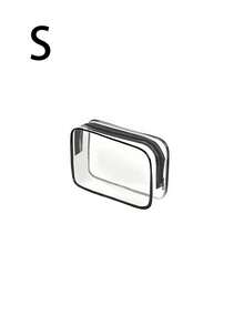 Women's Large Capacity Zipper Cosmetic Travel Organizer Bag - High Quality Makeup Bag, Toiletry Bag, Lightweight PVC Material, Easy-Clean Zipper Design, Suitable For Gym, Vacation, Commuting, Fashion Minimalist Design, Beauty Essential