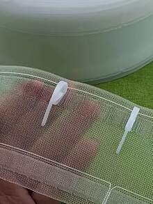 Conjunto de 100 Ganchos de Cortina de Plástico Branco - Estilo Moderno, Duráveis e Leves, Ideais para Cortinas, Persianas e Decoração de Janelas - Fácil Instalação, Sem Danos ao Tecido, Ferramenta para Pendurar Cortinas | Ganchos de Cortina Modernos | Ganchos de Plástico Duráveis e Práticos