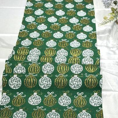 Caminho de mesa com balões verdes de 1 peça, 28 x 278 cm, decoração de centro de mesa para casamento, festa de aniversário, recepção, presentear, uso diário, cozinha, faça você mesmo