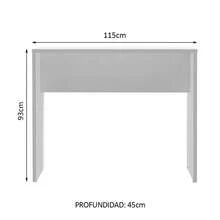 Mesa Auxiliar De Cocina Madesa 115cm Blanco - Blanco - Ver 3