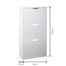 Shoe Cabinets - White - View 4