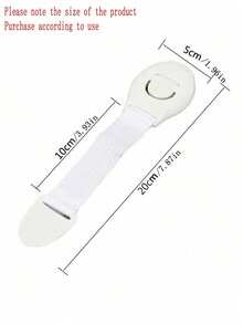10/1/20 piezas Cerradura de blanca a prueba de gabinete para protección de cajones y puertas de gabinetes, cerradura de puerta de plástico - Multicolor - Ver 9