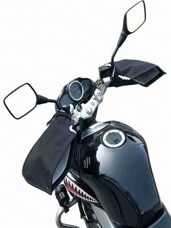 Winter Motorcycle Riding Handlebar Covers With Thermal Lining, Riding Oxford Cloth Gloves, Soft & Comfortable Windproof Snow Gloves For Winter Cycling