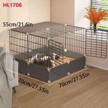 Enclosed Heating Cat Nest With Litter Box, All-In-One Maternity Ward For Cats, Breeding Box For Giving Birth And Raising Kittens
