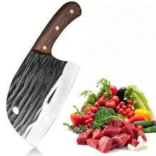 Cuchillos De Cocina - Cuchillo Carnicero Forjado A Mano - Acero Inoxidable de Alto Carbono Cuchillos Chef para Hogar, Camping, Barbacoa, Restaurante, Corte De Carne - Multicolor - Ver 2