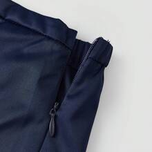 Pantalones cortos de encaje de satén Y2K para mujeres, pantalones cortos casuales de seda, adecuados para el ocio diario en el hogar y salir a usar - Azul oscuro - Ver 8