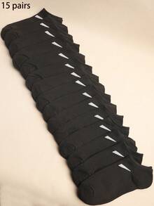 3/6/9/15 perechi șosete unisex multicolore, șosete respirabile la gleznă, șosete casual cu croială joasă, stil minimalist care absoarbe umezeala, potrivite pentru toate anotimpurile și ocaziile - Multicolor - Vizualizare 18