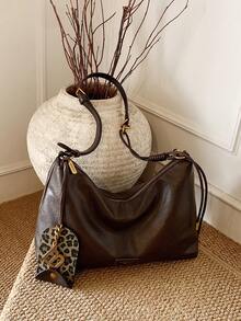 2025 New Versatile Tote Bag, Large Capacity Vintage Fashion Shoulder Bag/Crossbody Bag, Suitable For Commuting And Daily Use