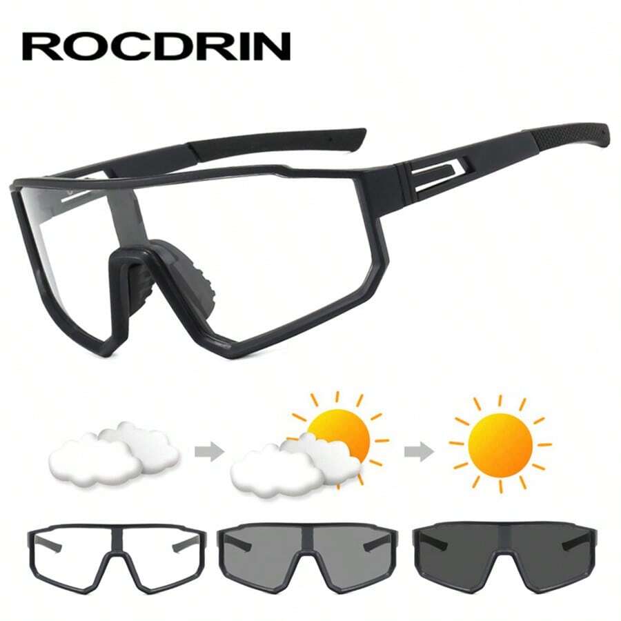 ROCDRIN Photochromic Riding Cycling Outdoor Road Bike MTB Glasses