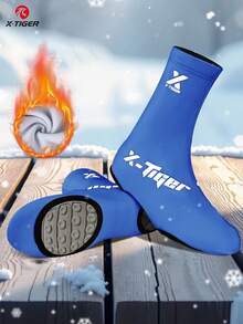 X-TIGER Winter Thermal Cycling Shoe Covers, Foot Warmer, Windproof Shoe Covers For Winter