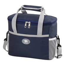 Insulated Lunch Bag-Large Capacity Waterproof Aluminum Foil Work And Outdoor Party - Navy Blue - View 2