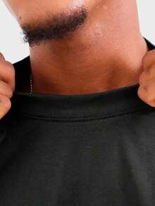 Men T-Shirts - 黑色 - 查看 4