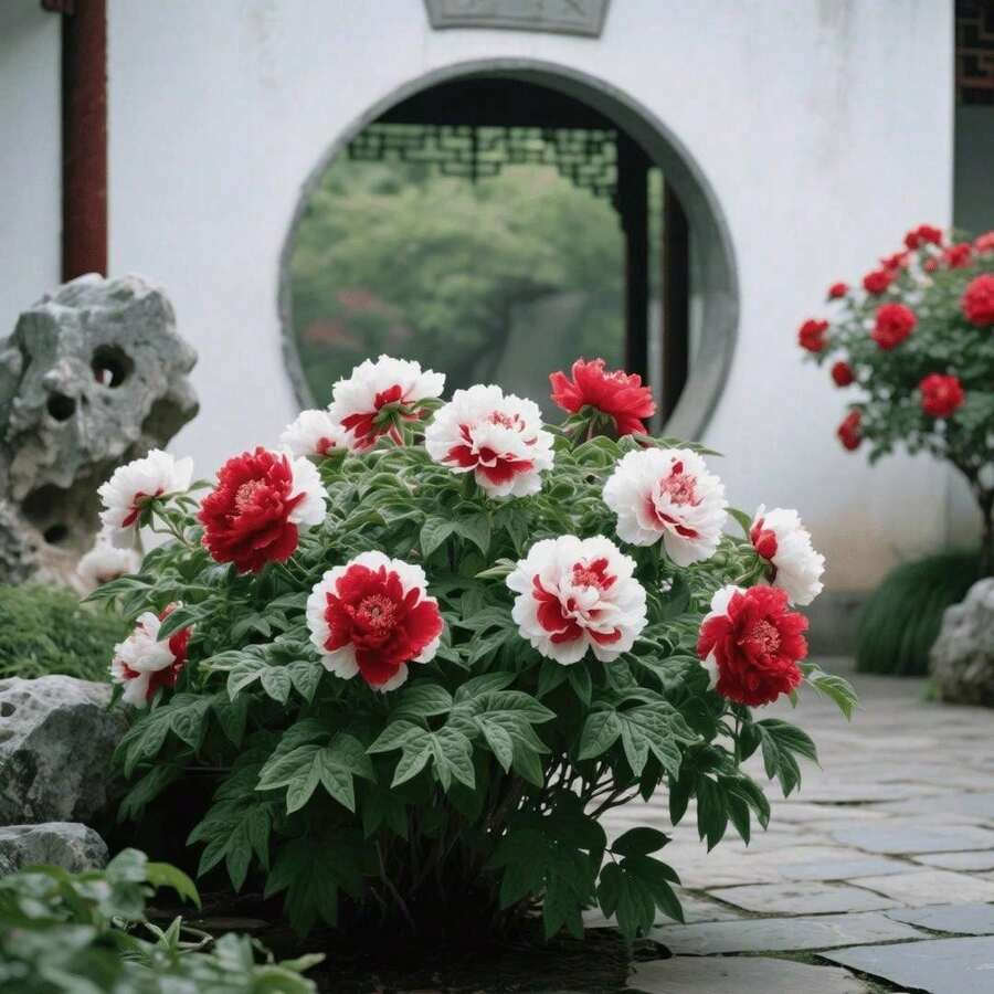 10pcs Peony Seeds Tree Seeds Window Sill Potted Seeds Planting in Sunny Window Sill Areas Spacious and Beautiful Flower Shape Brighten Window Sill Mini-Scape Atmosphere