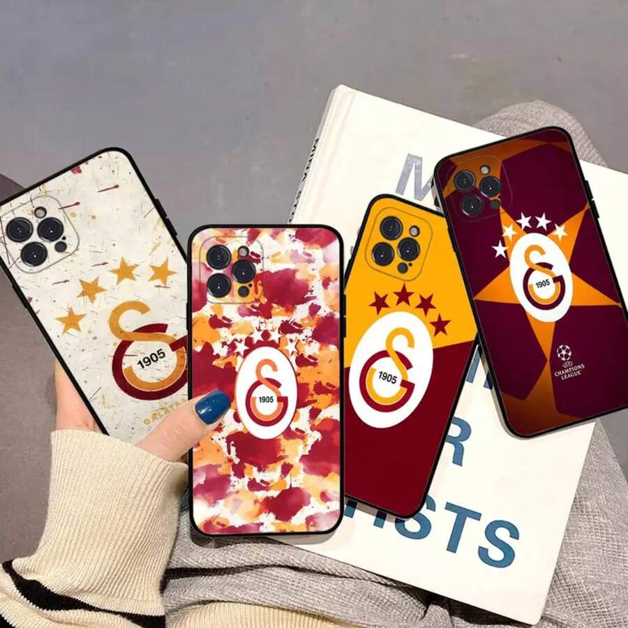 Coque de téléphone compatible avec Galatasaray Club pour 16 15 14 11 12 13 Mini Pro XS Max, 6 7 8 Plus X, 17 Pro, 17 Pro Max, 17, 16 Pro - Z5 - Voir 1
