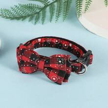 畅销狗狗圣诞项圈，宠物圣诞领结项圈 - 玫紅色 - 查看 5