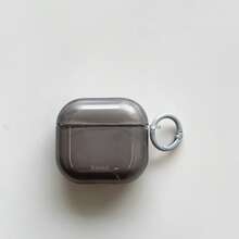 双层加厚复古半透明纯色耳机盒，带挂环，兼容苹果Pro 3/Pro 2/Pro/4/3/2，时尚耳机盒 - 彩色 - 查看 34