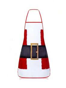 一套5件圣诞围裙，红色圣诞老人系列围裙套装，适合烹饪、炒菜、美发和烧烤用途，适合家人、朋友、情侣和圣诞派对装饰 - 彩色 - 查看 20