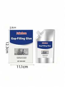 jakehoe 100g Sellador anti-grietas - Sellador impermeable anti-grietas, anti-congelación, resistente al calor, anti-moho, anti-corrosión y de color ajustable, adecuado para azulejos cerámicos, piscinas, estructuras de madera, terrazas de piedra, piscinas de hormigón y otras áreas agrietadas. Se puede usar como regalo de carnaval.