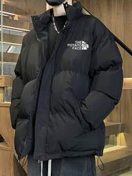 コットンジャケット、メンズモデル、アウトドアカジュアルコットンジャケット、秋冬カジュアルインスタグラム風ジャケット、カジュアル、ジャケット、おしゃれ、光沢素材デザイン、韓国系カジュアルスタイル、風防スタンドカラー；日常通勤、アウトドアレジャー、デート、旅行着用に適し