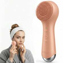 1pc Electric Silicone Facial Cleansing Brush, Portable Waterproof Rechargeable Face Brush With 5 Cleaning Modes, Electric Deep Pore Cleaner For Men & Women, Blackhead & Exfoliating Removal - Nhiều màu - Xem 12