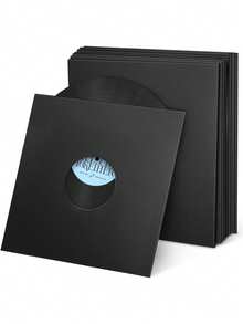20pcs/10pcs/6pcs/1 pezzo Custodie per dischi in vinile, Copertine in carta per dischi in vinile, Custodie per copertine di album, Custodie per album bianche, Utilizzate per custodie interne ed esterne per dischi, Sacchetti in carta kraft per dischi in vinile + Sacchetti interni a doppio strato in film PO antistatici e antipolvere, Adatti per singoli dischi in vinile da 12 pollici. Materiale in carta kraft opaca, conferisce alla tua collezione di dischi una texture naturale, opacità discreta, non riflettente. - Multicolore - Visualizzare 3