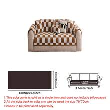 1pc Checkerboard Fleece Anti-Slip Sofa Cushion - Pet Friendly, Soft & Skin-Friendly, Easy To Clean, Suitable For Home, Bedroom, Living Room, Office