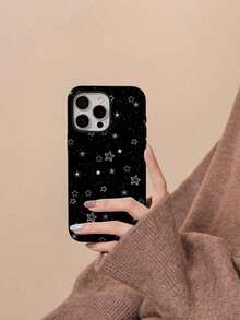 Black Star All-Inclusive Anti-Fall Personalized Apple Two-In-One Fashion Mobile Phone Case Suitable For IPhone16pro, 15, 14, 13, 12, 11Promax, 7/8plus Series Protective ,Suitable For IPhone 17 Air - trắng - Xem 1