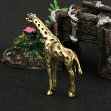 1 Piece, Brass Giraffe Statue Decoration, Antique Bronze Craft Ornament, Room Decoration, Home Decor, Scene Arrangement, Christmas Tabletop Decoration, Halloween Decoration, Autumn Home Collection Figurine Christmas Decorations Home Christmas Gifts Christmas Decor - Giraffe - View 5