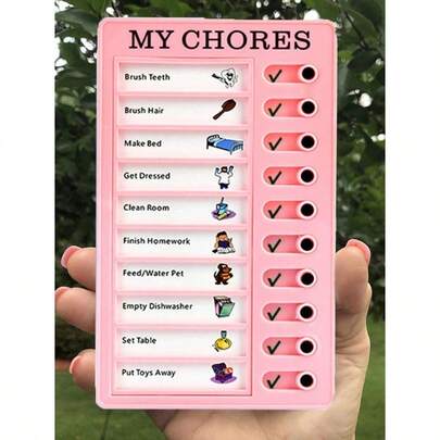 1pc Self-Regulation Message Book Punch Card Memo Pad, Check List Planner Reminder Board, Daily To-Do List