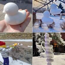 Winter Snowball Making Clip, Duck Heart Shaped Snowball Making Fixture, Outdoor Winter Snow And Sand Playing Mold Tool, And Beach Tool