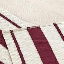 1pc Bohemian Style Tablecloth, Home Dining Table Decor Table Runner, Farmhouse Vintage Tablecloth Decor, Suitable For Living Room, Holidays, Bridal Shower Gifts - Burgundy - View 4