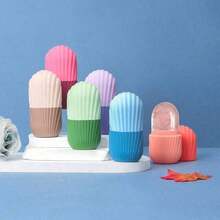 Ice Face Roller, Daily Multi-Functional Comfortable Face Ice Roller, Facial Massage Scraping Mold, Face Eye Ice Compress Ice Tool, Face Ice Roller, Facial Skin Care Products, Girlfriend Gift, Girl Glow Tips, Christmas Gift Pore Soothing - quả cam - Xem 4
