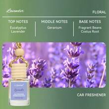 4 Bottles Car Air Hanging Fragrance Oil Diffuser, Car Air Freshener Diffuser For Essential Oils Scents Fragrance Aromatherapy Automobile Diffuser,17 Fragrances All Ages, Long-Lasting Fragrance Car Diffuser,Car Air Freshener,Christmas Gifts - Oải hương + Hoa nhài trắng + Hoa hồng + Vani Macadamia - Xem 2