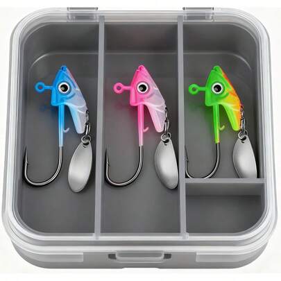 Colorful Lead Fish-Shaped Spinnerbaits For Fishing Enthusiasts, Metal Baits, Fishing Accessories, Fishing Gear