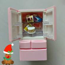 1套迷你房间微型冰箱模型，含10件微型食物模型，微型场景冰箱装饰。非电动，适合14岁以上儿童 - 均碼 - 查看 9