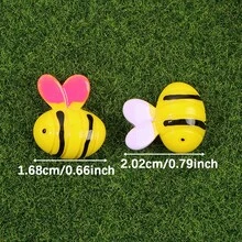 Yellow Resin Bee Shaped Non Porous Beads, Bee Themed Birthday Party Beads & Bead Assortments, Used For DIY Hair Clips, Phone Cases, Clothing Accessories, Envelope Cutting And Pasting Decoration, Christmas Eve, Thanksgiving, Halloween Parties, Holiday Parties, Birthday Gifts, Back To School Season, Bee Festival Decoration Accessories