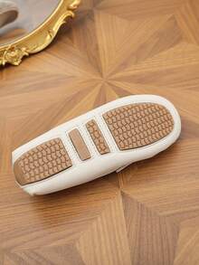 1 par de mocasines de suela blanda de unicolor para niños - Blanco - Ver 6