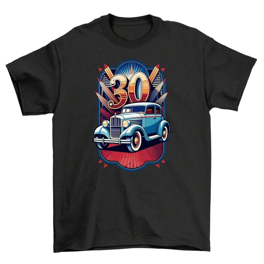 Retro_56 Vintage Car Tee - Classic Coolness In Cotton! Funny T-Shirt Unisex Desi - 款式23 - 查看 1
