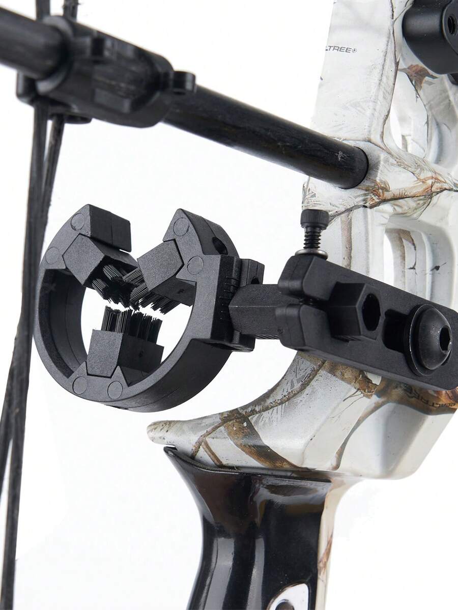 1pc Outdoor Hunting Archery Equipment ABS Material Bristle Arrow Rest, Bow & Arrow Accessories Black Bristle Arrow Rest Compound Bow Recurve Bow Universal Accessory, Protect Arrow Stability And Prevent Arrow Dropping, Archery Supplies