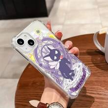 Anime Phone Case For IPhone 17 16 15 14 13 12 11 Pro Max Mini XR XS X 7 65 Plus, Square, Shockproof, Transparent, Magnetic, Soft TPU Back Cover - 無色 - 查看 5