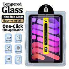 ZYSHI Shockproof Tablet Screen Protector 1 Set Of 10.9-Inch (10th Gen 2022) Screen Protector With Auto-Alignment Tool, Compatible With Face ID And Apple Pencil, Accessory, Waterproof Tempered Glass Anti-Fall Anti-Scratch Anti-Fingerprint Full Screen Coverage Birthday Gift Anniversary Gift - Clear - View 1