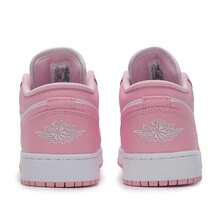Nike Teens' Sports Shoes, AJ1 Patchwork Colorblock Sneakers, Retro Classic Air Cushion Sports Skateboard Shoes, 553560-614 - White/Pearl Powder/Medium Soft Powder - View 5