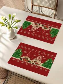 1 pièce Chemin de table lutin de Noël, Chemin de table décoratif de Noël, Chemin de table aspect lin de Noël, Chemin de table, Chemin de table, 1 pièce Chemin de table, 4 pièces Sets de table, 1 pièce Housse de coussin, 3 produits disponibles, Décoration saisonnière d'intérieur/extérieur pour l'hiver, Décoration de Noël pour la maison, Décoration de chambre de Noël, Décorations de fête de Noël