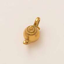 1pc Fashion DIY Stainless Steel Brand New Foot Poker Crown Santa Claus Key Love Zirconia Aircraft Exquisite Pendant, Electroplated 18K Gold, DIY Jewelry Stainless Steel Accessories, Necklace Accessories, Bracelet Accessories, Earring Accessories, Keychain Accessories, Bag Accessories, Women's Jewelry Accessories, Wallet Accessories, Stainless Steel Small Pendant, Gift. - Multicolor - View 33