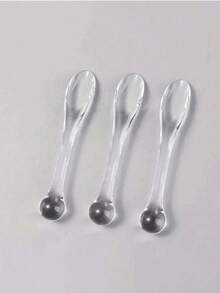 3 Packs Makeup Spatula, Cream Mask Blender Spoon DIY Beauty Tools Roller Cosmetic Accessories Mask Eye Massager Roller Eye Cream Face Cream Eye Roller Make Up Spatula Face Cream Woman Accessories Eye Fatigue Relief Massager