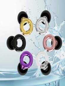 1 paire de bouchons d'oreille en silicone électroplaqué, haute fidélité avec annulation du bruit, convient pour le travail et les personnes sensibles au bruit, livré avec un étui de rangement et 4 tailles (XS, S, M, L) Bouchons d'oreille anti-bruit, meilleur cadeau pour les festivals et Noël - Multicolore - Voir 4